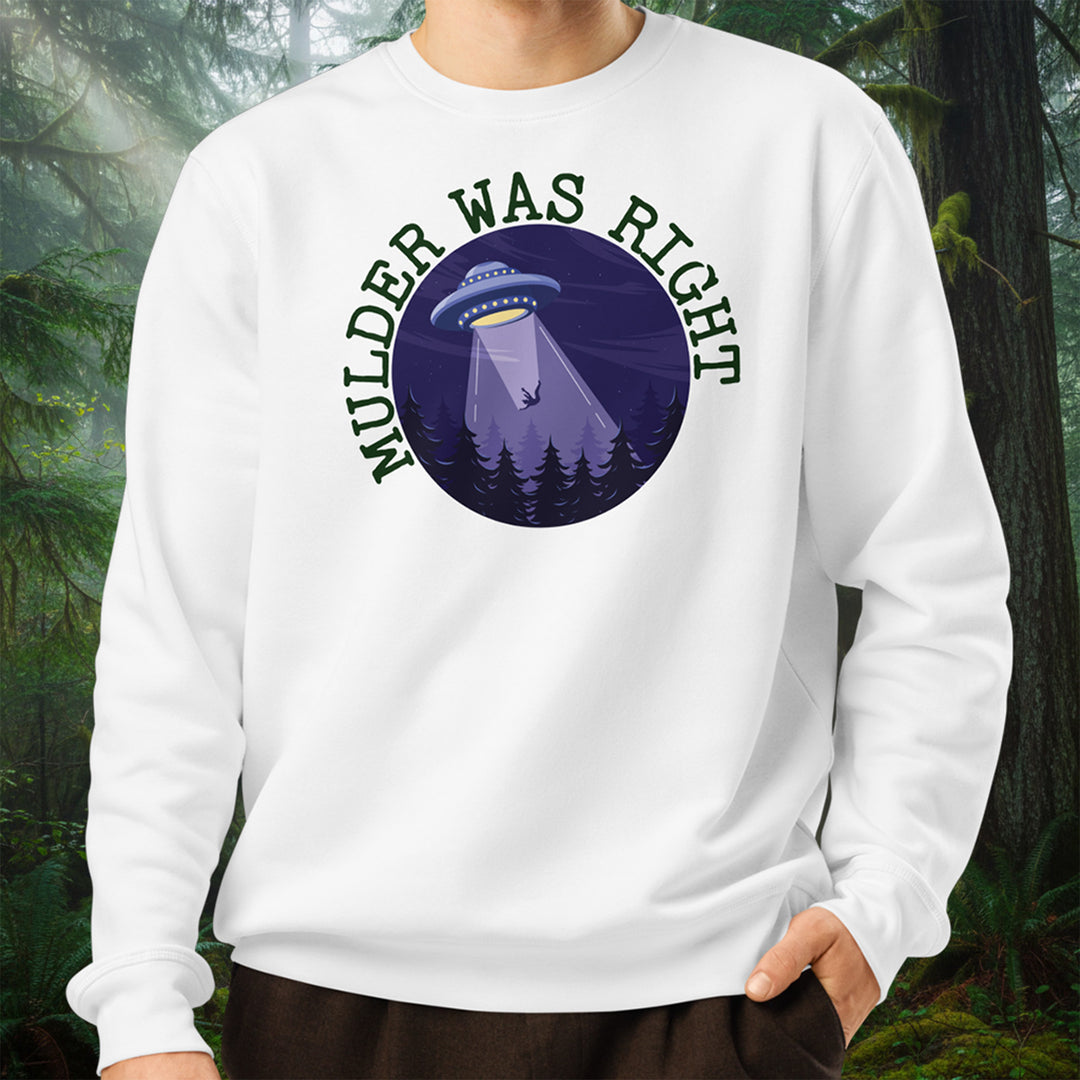 Mulder Was Right Organic Crewneck Sweatshirt