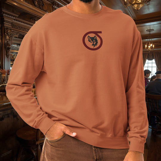 Sigma Wolf Crewneck – Embroidered Hunter Fleece